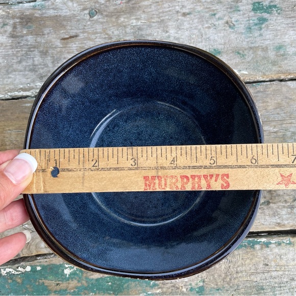 Meritage Jasper blue bowls set of 2 new - Picture 6 of 9